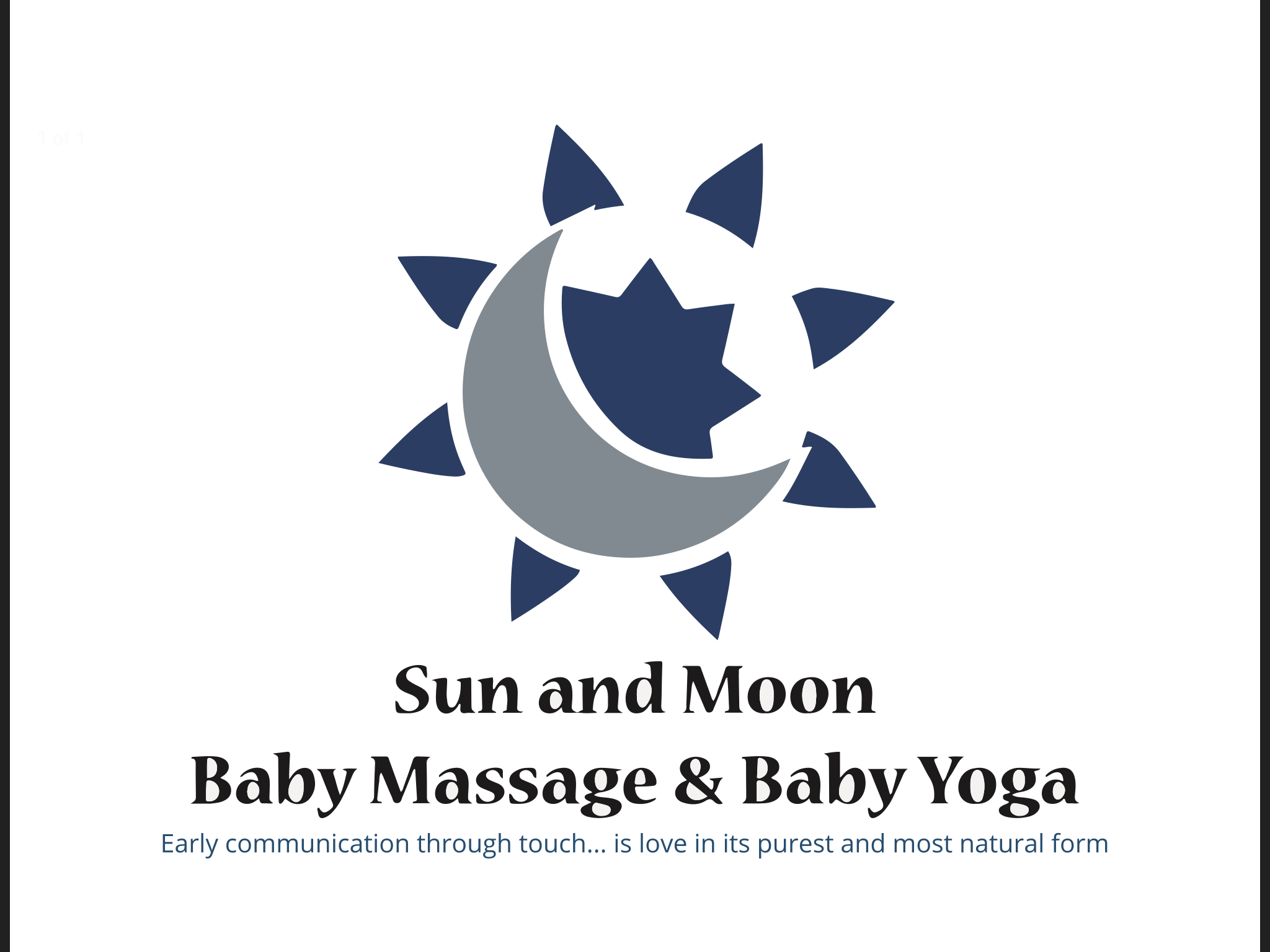 Baby Massage and Baby Yoga Sessions Logo Image